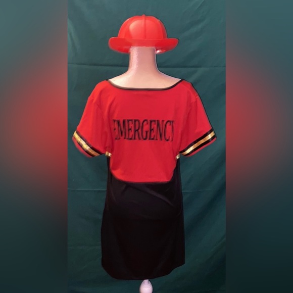 🎃 Halloween Costume Sexy🔥 Burn Baby Burn🔥 Fireman with Lights Size 3X/4X - Picture 3 of 7